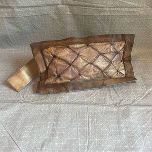 MerieBabie Handcrafted Trompe D’Oeil Leather Clutch